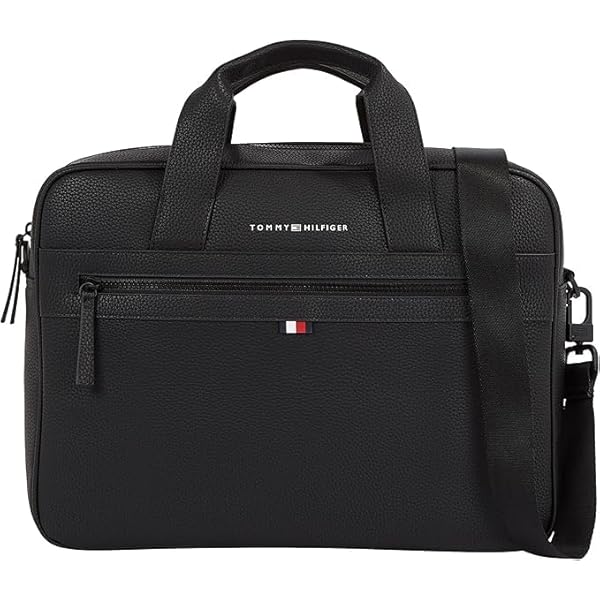 【美品】トミー・ヒルフィガー ブラック ビジネスバッグ　（laptop入ります） Amazon.co.jp: Tommy Hilfiger メンズ エレメント ラップトップ